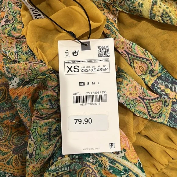 Zara maxi bohemian dress brand new with tags - Picture 9 of 10